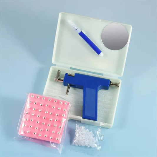 Professional Ear Piercing Gun Kit with 98pcs Stainless Steel Ear Studs-Safety Gun Piercing