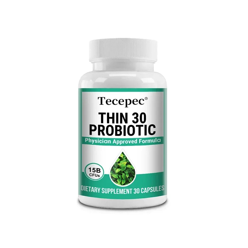Best Probiotics - 6 Probiotic Strains - with Organic Apple Cider Vinegar, Green Tea Leaf Extract - Supports Gut Health