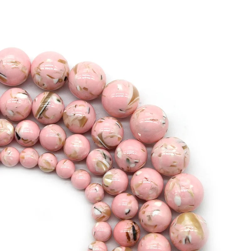 4 6 8 10 12mm Natural purple Stichtite Opal green Larimar stone Round Loose Beads For Jewelry Making DIY Bracelets Necklace 15''