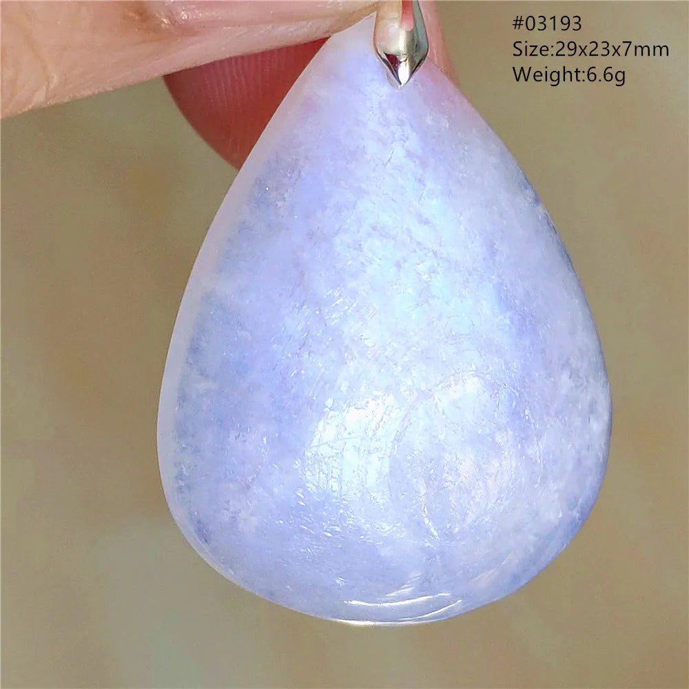 Natural Moonstone Blue Light Pendant Oval Beads Women Men Necklace 925 Silver Moonstone Pendant AAAAAA