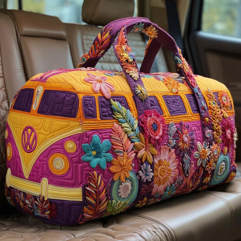 Adjustable Strap Quilted Duffle Bag 3D Quilting Craft Tote Bags Travel Duffel Bag Large Capacity Short-distance Handbag