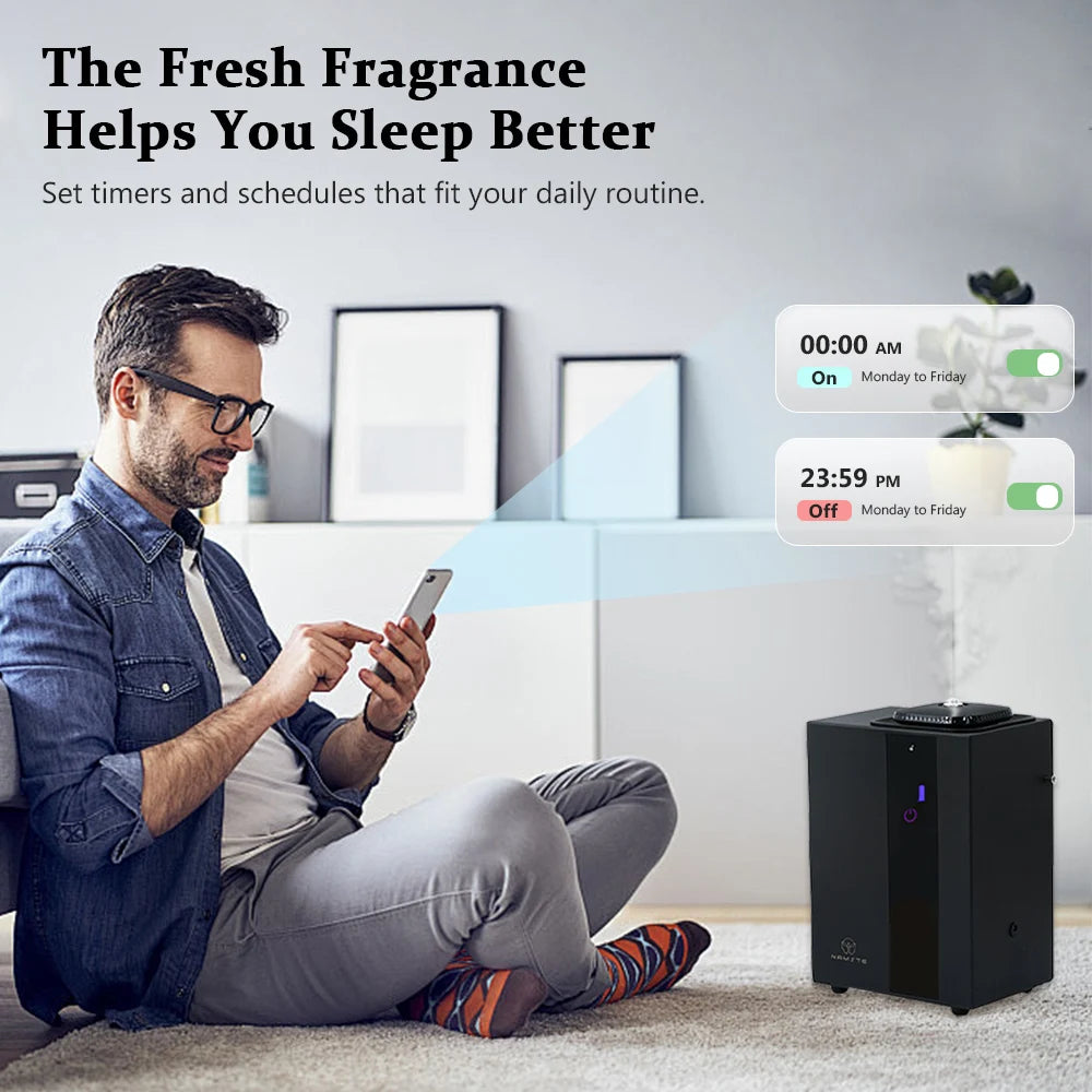 NAMSTE 4000m³ HVAC System Aroma Diffuser Smart APP Control Waterless Essential Oil Diffusers Home Air Freshener Perfume diffuser