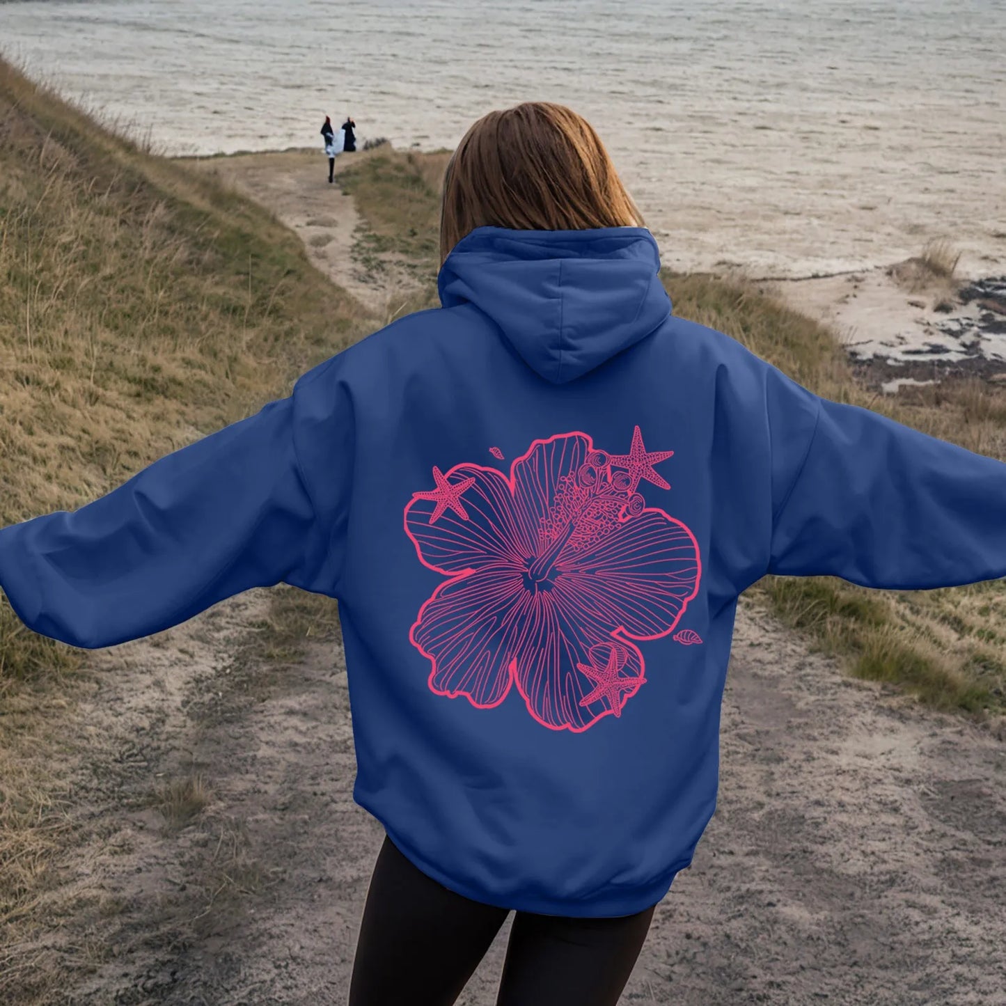 over Sized Hoodies for Women Women Hoodie Hooded Sweatshirt Casual Long Sleeve Pullover Loose Autumn Sweatshirt Long Sweatshirts