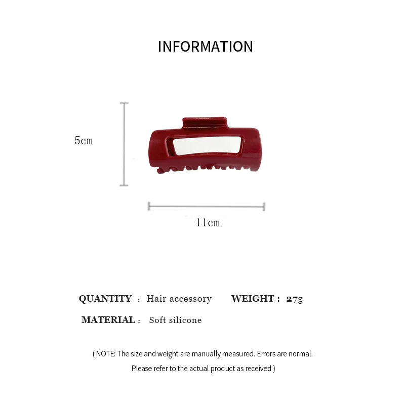 2025 New Soft Silicone Hair Claw Clips for Women Non Fragile Bendable Shark Clip Anti Drop Hairpin Headgear Does Not Hurt Hair