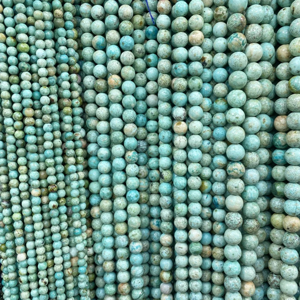 4 6 8 10 12mm Natural purple Stichtite Opal green Larimar stone Round Loose Beads For Jewelry Making DIY Bracelets Necklace 15''