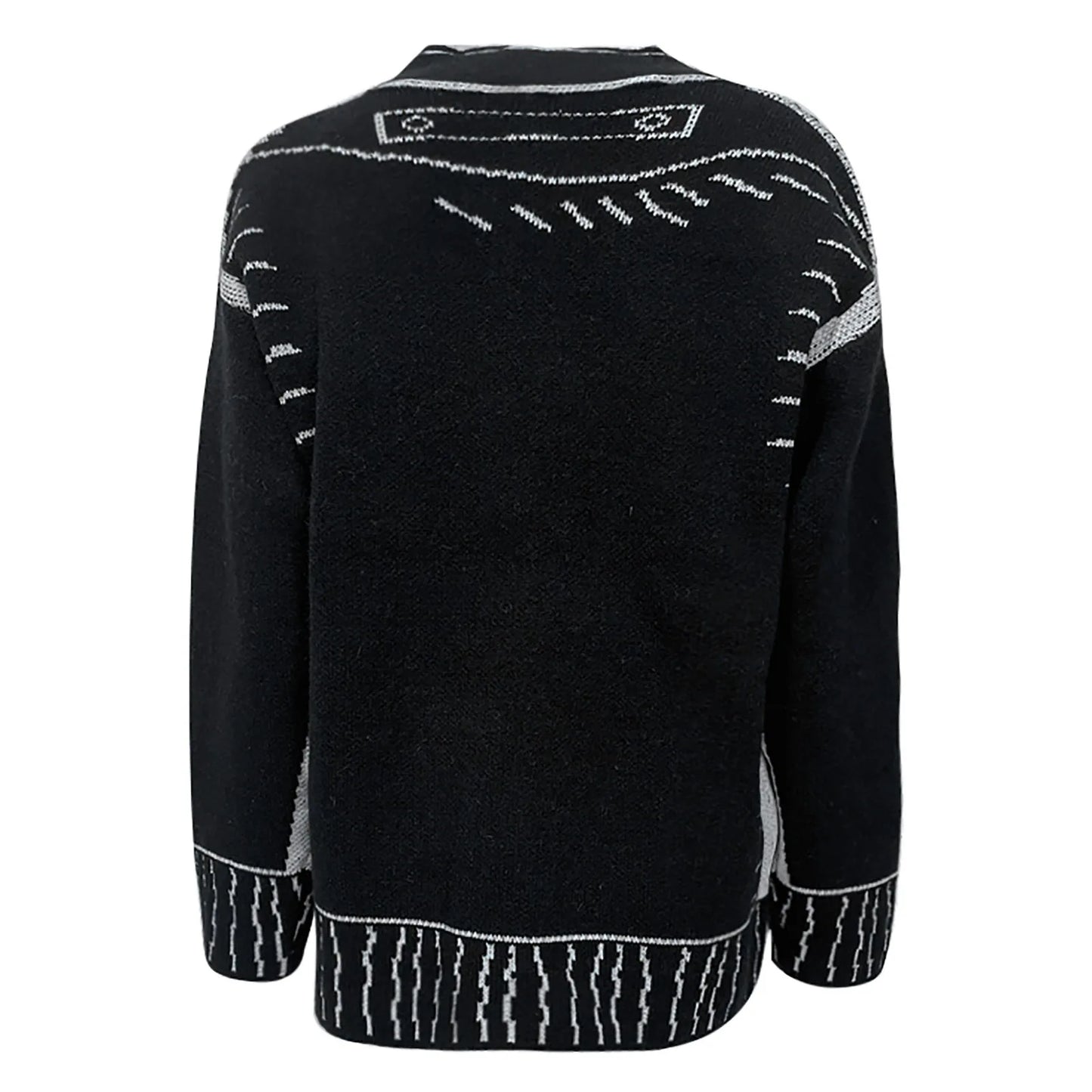 Lightweight Y2k Cardigan Women Funny Printed Dropped Shoulder Loose Fit Sweater Harajuku Slouchy Buttons Up Casual Outerwear