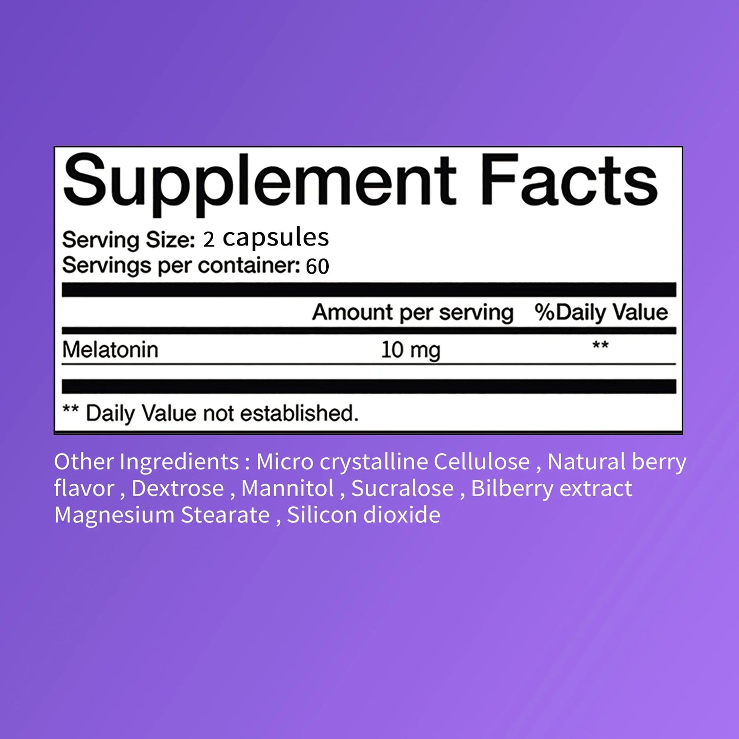 Melatonin Capsules - Promote Restful Sleep, Improve Sleep Quality, Improve Mood and Relieve Tension - 120 Capsules