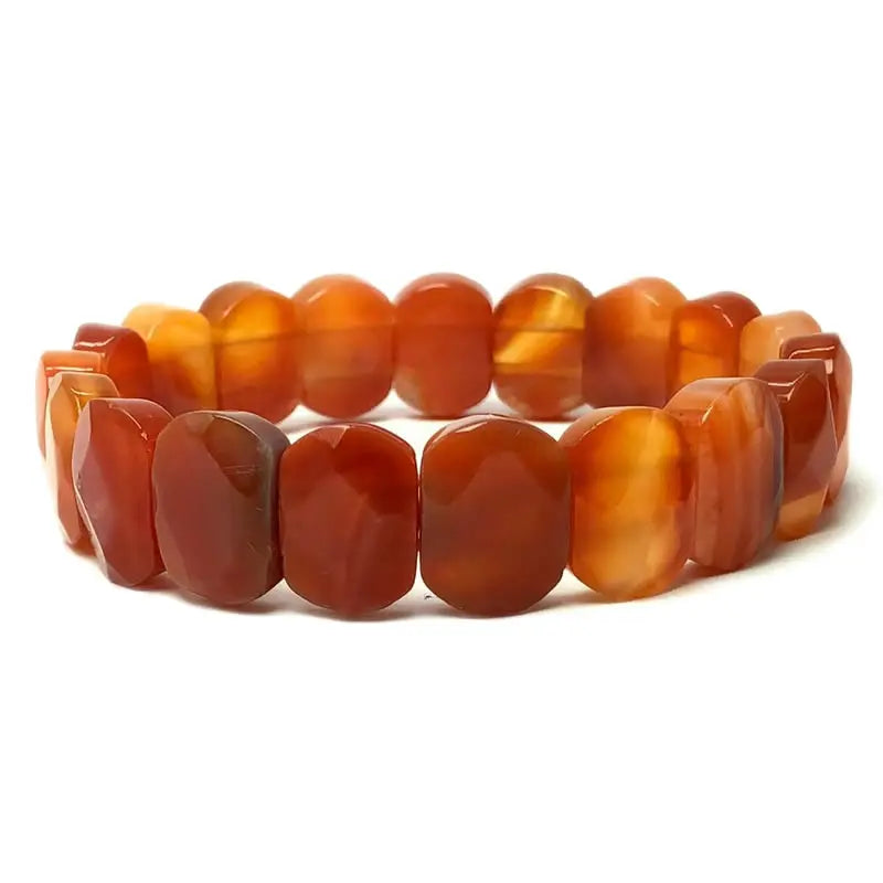 Multi-faceted beads 10x20mm bracelet Natural stone bracelet, agate, crystal quartz Simple bracelet Birthday Christmas Gifts