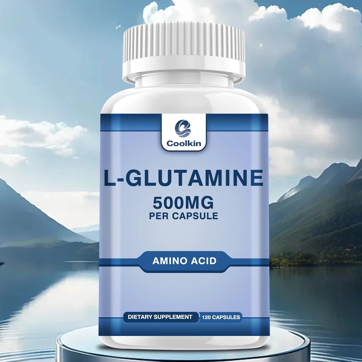 L-Glutamine 500mg - Promotes Muscle Growth and Recovery, Improves Immunity - 120 Capsules