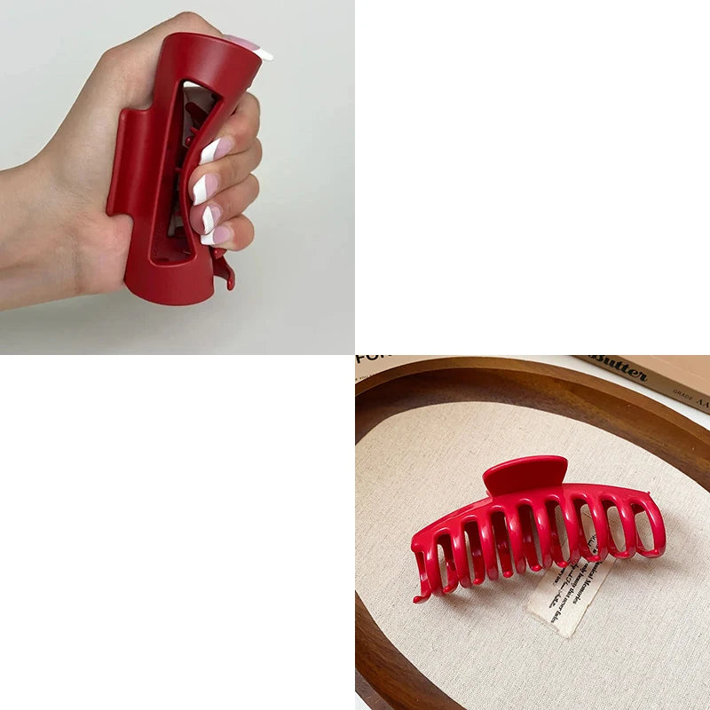 2025 New Soft Silicone Hair Claw Clips for Women Non Fragile Bendable Shark Clip Anti Drop Hairpin Headgear Does Not Hurt Hair