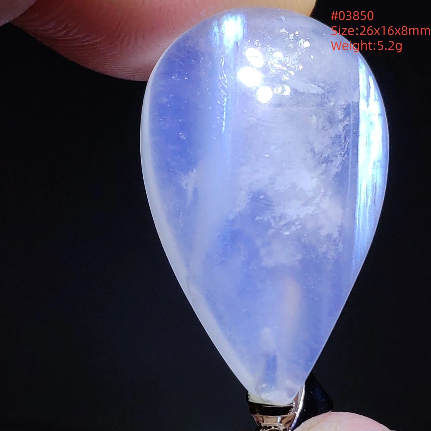 Natural Moonstone Blue Light Pendant Oval Beads Women Men Necklace 925 Silver Moonstone Pendant AAAAAA